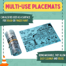 Doodle Placemats Set – VEHICLE Series