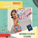 Doodle Placemats Set – VEHICLE Series