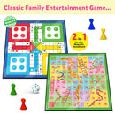 Little Berry Ludo and Snakes & Ladders Board Game Set for Kids - Multicolor