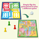 Little Berry Ludo and Snakes & Ladders Board Game Set for Kids - Multicolor