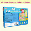 Little Berry Ludo and Snakes & Ladders Board Game Set for Kids - Multicolor