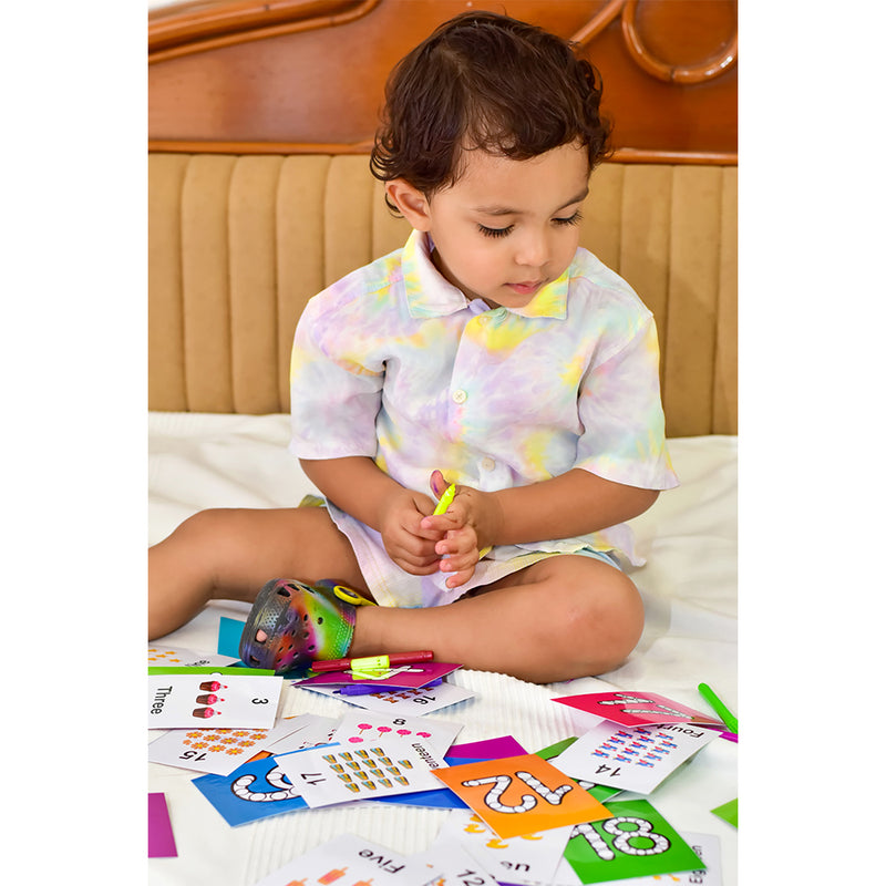 Baby's First Flash Cards Set of Seven Flash Cards - Colors, Shape, Numbers, Body Parts, Alphabets , Fruits , Vegetables