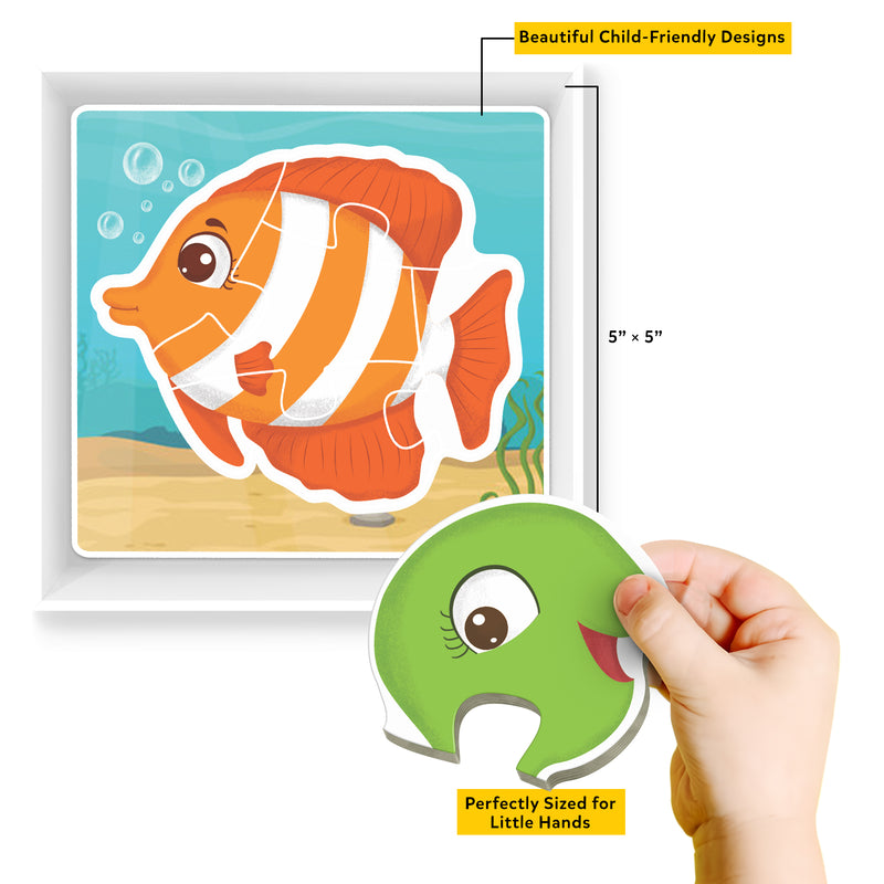 Baby’s First Puzzle Game: Ocean Animals - Fun & Educational Jigsaw Puzzle Set for Kid