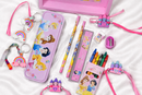 Princess Theme Stationery Rakhi Combo – Princess Pencil Box Set with Castle Rakhi for Kids