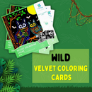 PepPlay Velvet Colouring cards – Wild