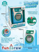 Present Mini Washing Machine Toy Kid Pretend Play Toy with Light & Realistic Sound for Kids Birthday Gift Role Play Toy Different Sound & Music Color