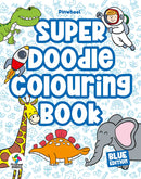 SUPER DOODLE COLOURING BOOK: BLUE