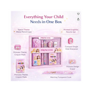 Princess Theme Stationery Rakhi Combo – Princess Pencil Box Set with Castle Rakhi for Kids