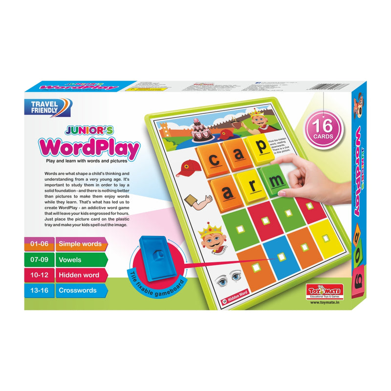 Wordplay Junior(Spelling N Picture Learning)Colourful Educational Fun Games for 3 Years Kids