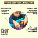 Rainbow Rice - Sensory Rice