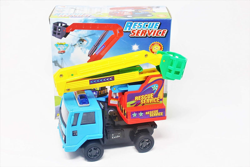 Rescue Service is A Finely Crafted Toy with Excellent Use of Links to Lift The 'Cherry Picker', All This in A Mechanical Toy