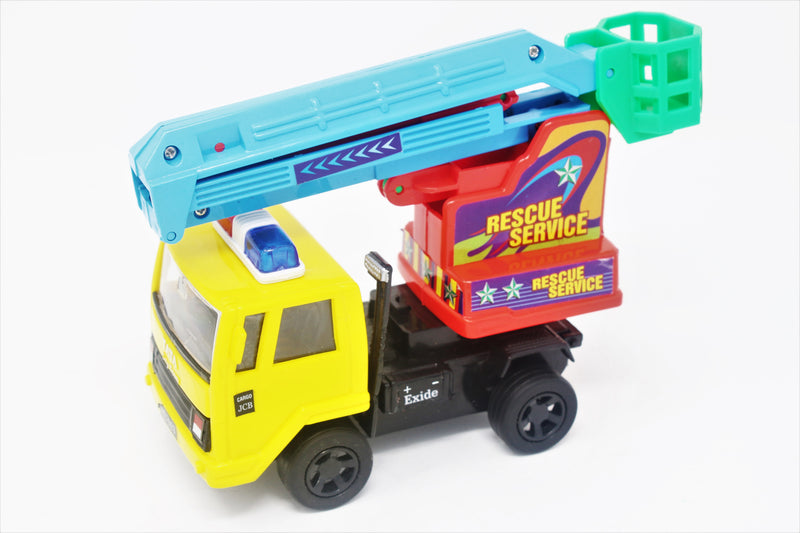 Rescue Service is A Finely Crafted Toy with Excellent Use of Links to Lift The 'Cherry Picker', All This in A Mechanical Toy