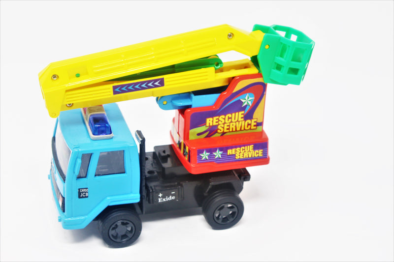 Rescue Service is A Finely Crafted Toy with Excellent Use of Links to Lift The 'Cherry Picker', All This in A Mechanical Toy