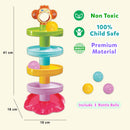 Little Berry 5 Layer Ball Drop and Roll Swirling Tower for Baby and Toddler Development - Activity & Educational Toys for Kids (Multicolour)

q