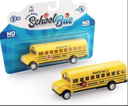 School Bus Yellow | Pull Along Toy | No Remote No Batteries | for Age 3 Years and Above