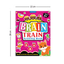 Brain Train Activity Books Pack- A Set of 4 Books - With Colouring Pages, Mazes, Puzzles and Word searches Activities