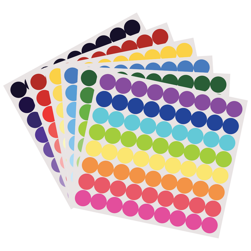 CocoMoco Kids Premium Dot Stickers for Kids Activity Book -2000+ Round Stickers - Fun Craft Supplies for Girls, Journaling, Labelling, Organising, Creative Projects - Birthday Return Gifts for Kids