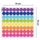 CocoMoco Kids Premium Dot Stickers for Kids Activity Book -2000+ Round Stickers - Fun Craft Supplies for Girls, Journaling, Labelling, Organising, Creative Projects - Birthday Return Gifts for Kids