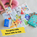 CocoMoco Kids Return Gift Combo Pack for Kids Birthday - 5 Pieces of Play Passport Activity Kit With Flags, Monuments, Capitals, Languages STEM Educational Toy (Multiple) (Pack of 5)