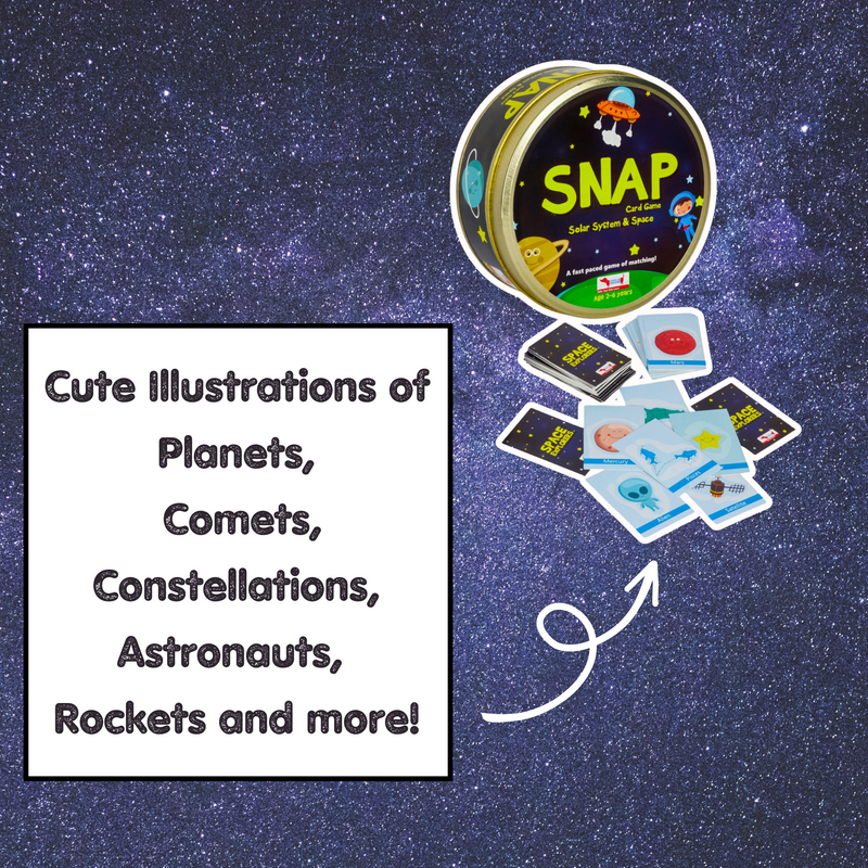 CocoMoco Kids SNAP 3 in 1 Solar System Flash Cards, Memory Game, Matching Game for Kids, Brain Games for Toddlers 2-6 yrs Birthday Return Gifts for Boys Girls