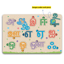 Little Berry Tamil Alphabet Letters Wooden Puzzle Tray - Knob and Peg Puzzle Multicolour - 26 Pegs