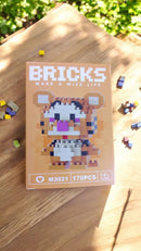 Mini Animal Lego Micro Building Blocks Set 3D Model Animal Educational Construction Toy Building Blocks (Bricks) – 2-Inch Cartoon Animal Toy Set for Kids | Birthday Return Gift & Desk Decor Idea - BUY 3 GET 1 FREE