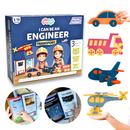 JoGenii I Can Be a Transport Engineer – 3D Foam Model Kit – Educational Miniature Models Kit with Knowledge Book, Indoor games toys gift for 3 4 5 6 7-8 8-10 year old girl or boy, unique engaging puzzles