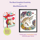 Little Berry Unicorn Mandala Art Colouring Kit With 24 Big Sheets and 12 Sketch Pens for Girls & Boys - Multicolour