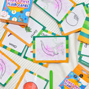 Baby's First Flash Cards Set of Seven Flash Cards - Colors, Shape, Numbers, Body Parts, Alphabets , Fruits , Vegetables