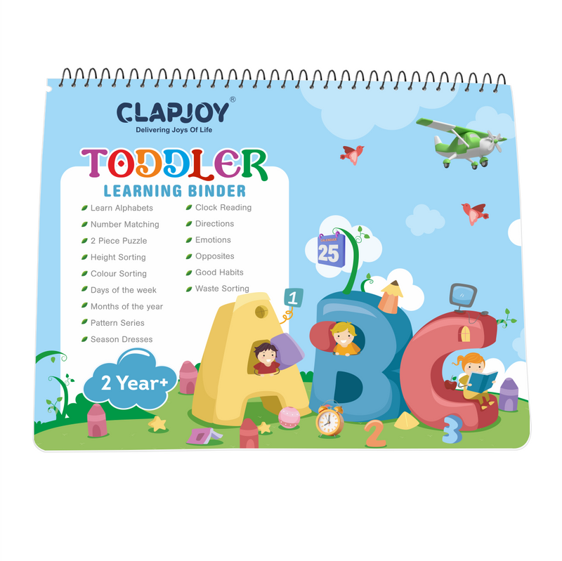 Clapjoy Velcro Book Preschool Busy book for kids up to 3 years (Combo)
