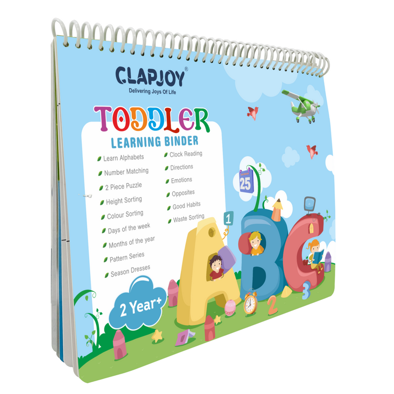 Clapjoy Velcro Book Preschool Busy book for kids up to 3 years (Combo)