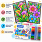 JoGenii 20-Poster Grande Blooming Canvas Combo – 2 Art Collections in One | Floral Whispers And Petal Symphony | Coloring Guide Included