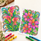 JoGenii 20-Poster Grande Blooming Canvas Combo – 2 Art Collections in One | Floral Whispers And Petal Symphony | Coloring Guide Included