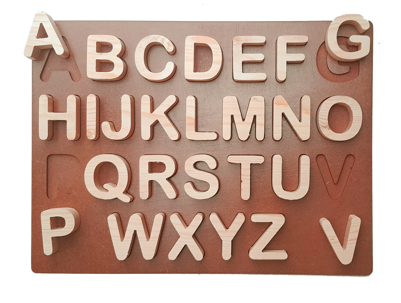 CAPITAL ABCD PLATE (PINE WOOD)