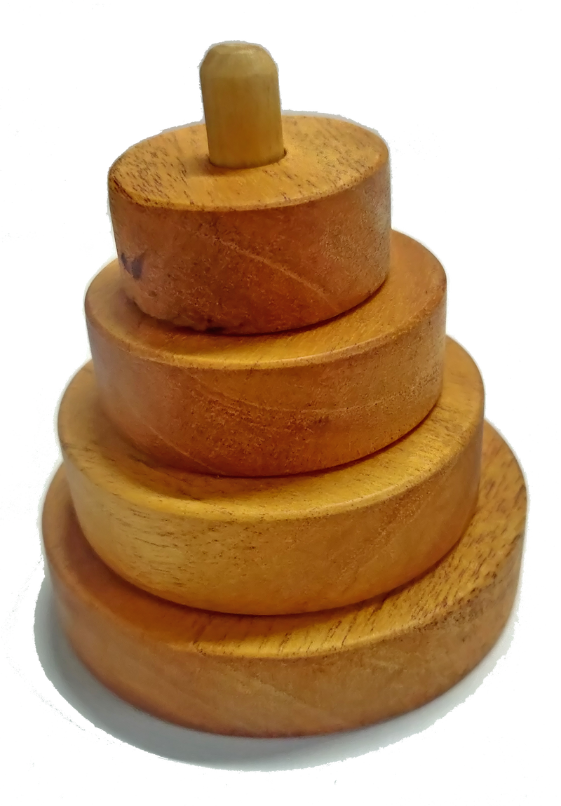 WOODEN  STACKER (NATURAL COLOR)