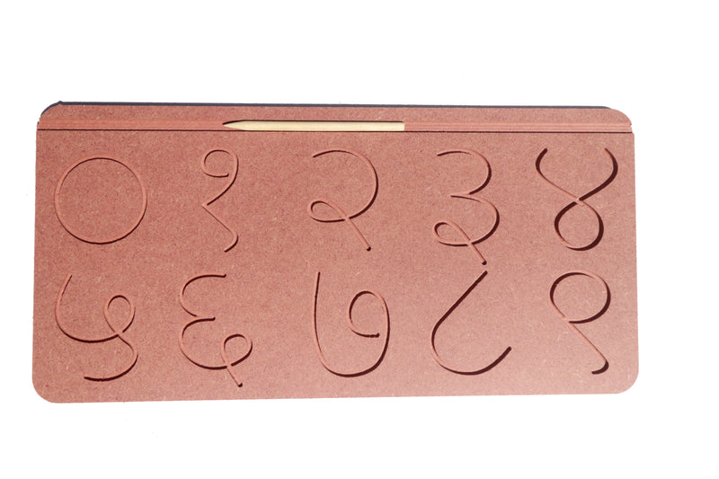 TRACING  BOARD  marathi numbers