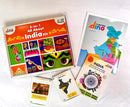 India Kit - India GK Picture Book For Kids and India: States & Union Territories Flashcards with India Map