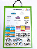 Wooden Calendar For kids ( Green)