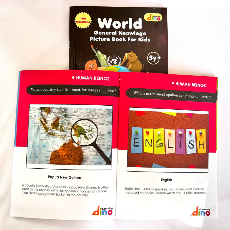 Learning Dino – Combo World and India  General Knowledge Picture Books For Kids