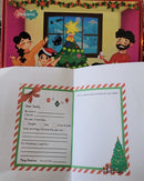 Christmas Gift Hamper with 11 items: DIY Gingerbread House Craft, Snow, Reindeer, Santa Hat, Letter to Santa, Paw Patrol Sugar-free Lollipops & Worksheets