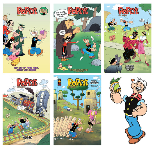 POPEYE THE SAILOR : (SET OF 5 COMIC BOOKS) - BOX SET - ENGLISH