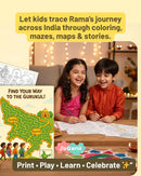 Ramayana Trails: 50+ Pages of Stories, Art, Science and Fun - Download Printable Digital Product (50+ pages)