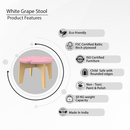 White Grape Stool-Pink
