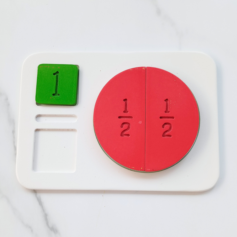 Wooden Math Fraction Number Toy