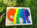 Wooden Puzzle Tray-Elephant( Ek Mota Hathi)
