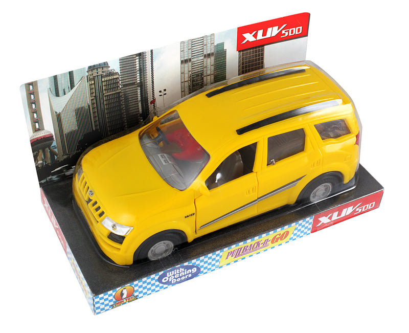 XUV 500 Car Maintenance Free Pullback Spring Action Race Toy Gift for Boys 3+ Years. Strong ABS Plastic, NO Sharp Edges, BIS Certified.