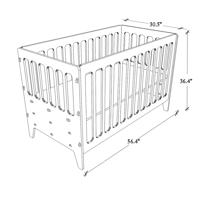 Gold Cherry Crib - Large-Natural (Pre-Order)