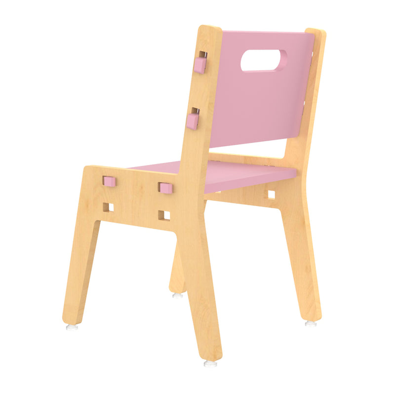 Silver Peach Chair-Pink