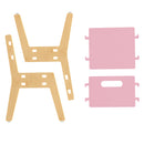 Silver Peach Chair-Pink
