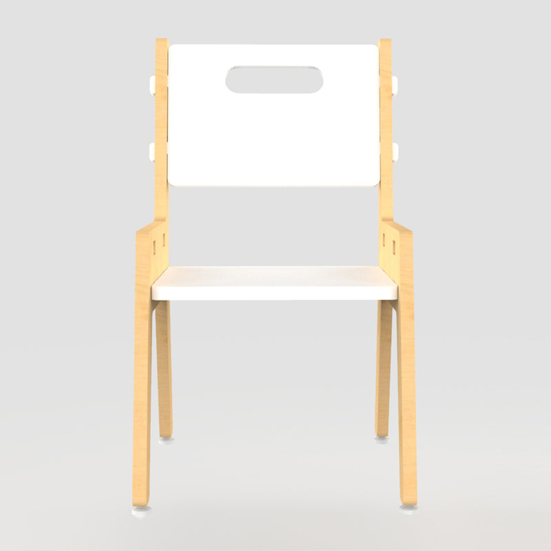 Silver Peach Chair-White